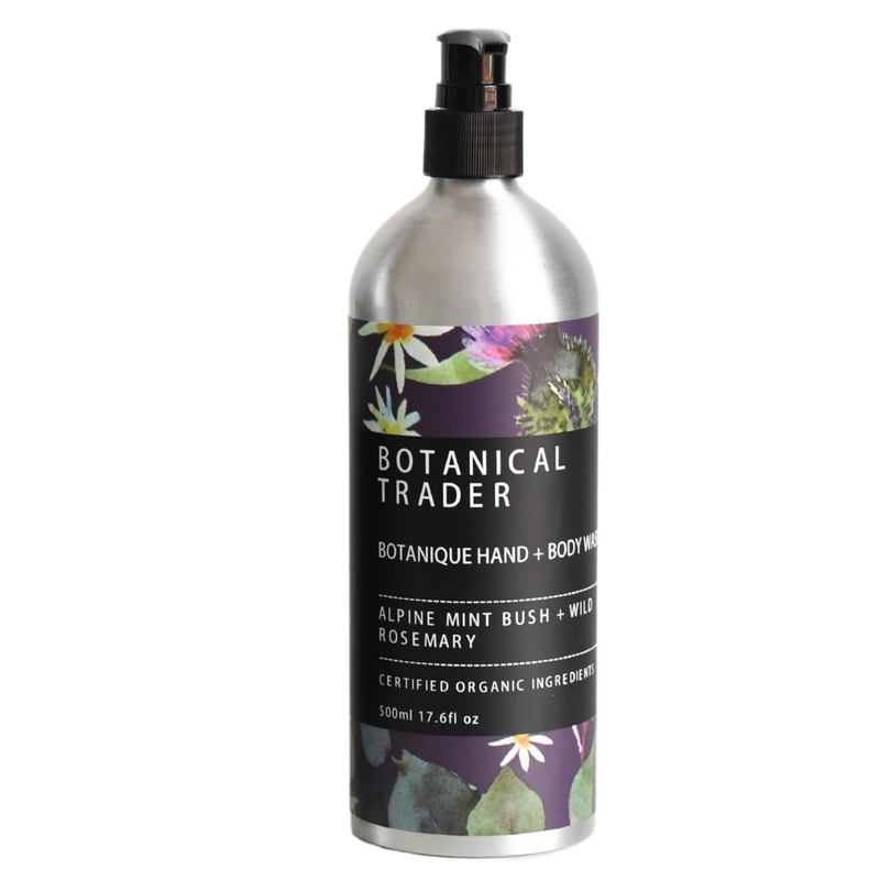 Natural Organic Hand + Body Wash: Alpine Mint Bush + Wild Rosemary