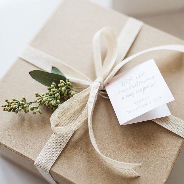 Brown Wrap With Cotton Ribbon + Dried Botanicals